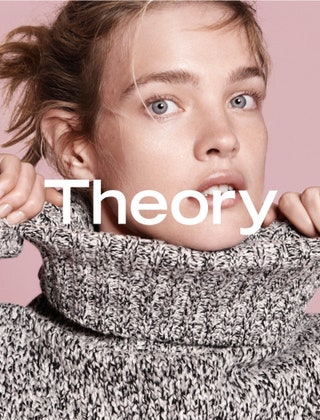 Наталья Водянова для Theory осеньзима 1516.