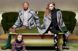 Фаррелл Уильямс Кара Делевинь и Хадсон Кроэниг для Chanel.