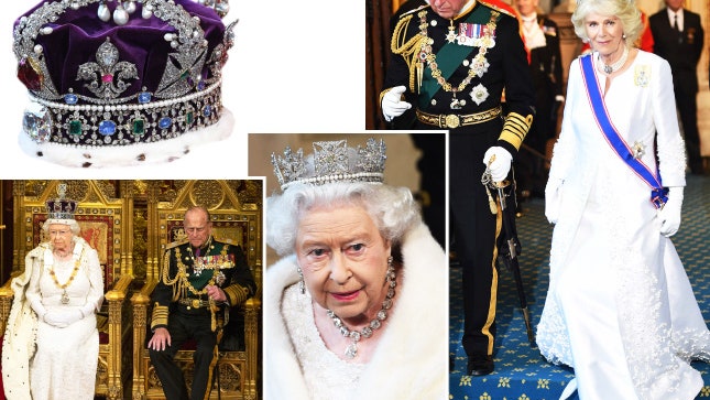 Фото королевы Елизаветы II на церемонии открытия парламента Великобритании | Glamour