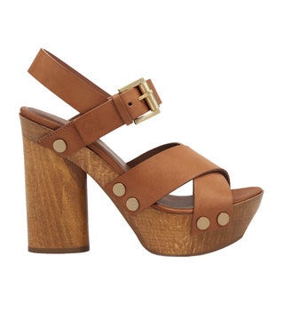 Mulberry босоножки  из кожи  и дерева 40 180 руб.