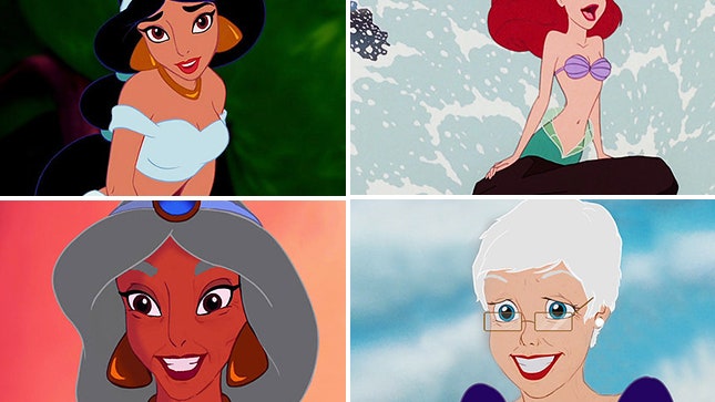 Долго и счастливо как выглядели бы в старости принцессы из мультфильмов Disney