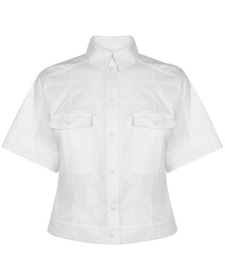 Рубашка из хлопка и полиэстера 10 395 руб. Karen Millen