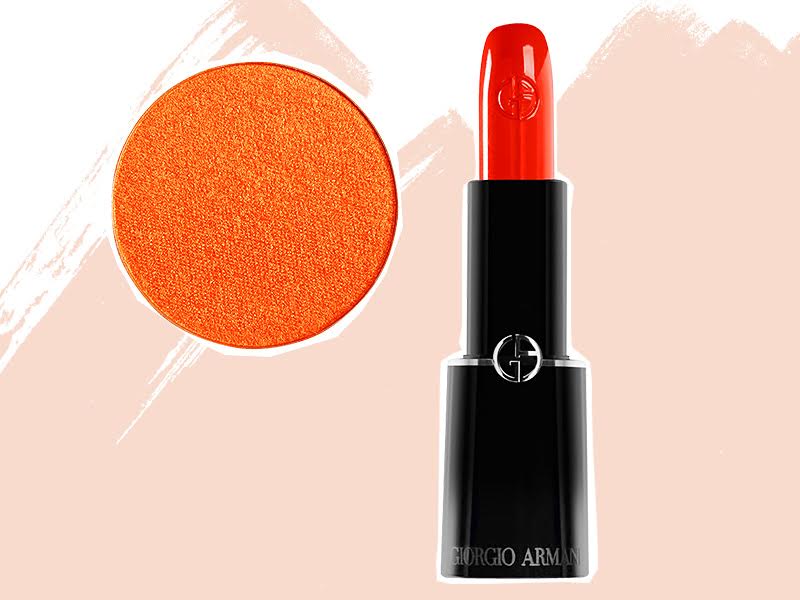 Тени Artist Shadow Mandarin Make Up For Ever помада Rouge Sheer Orange Mutation 302 Giorgio Armani
