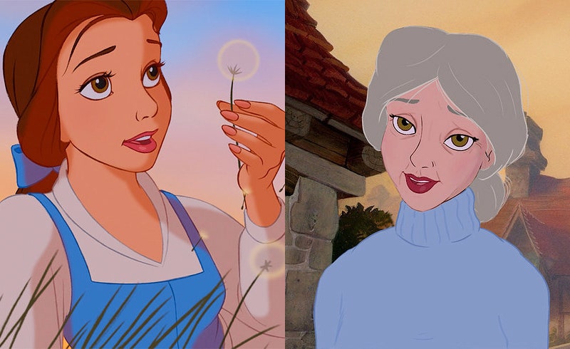 Happy End как принцессы Disney выглядели бы в старости