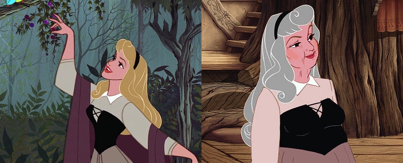 Happy End как принцессы Disney выглядели бы в старости