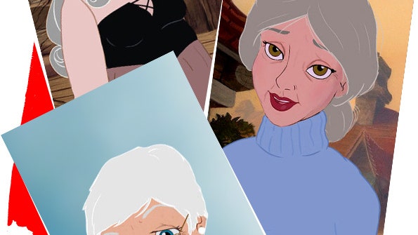 Happy End как принцессы Disney выглядели бы в старости