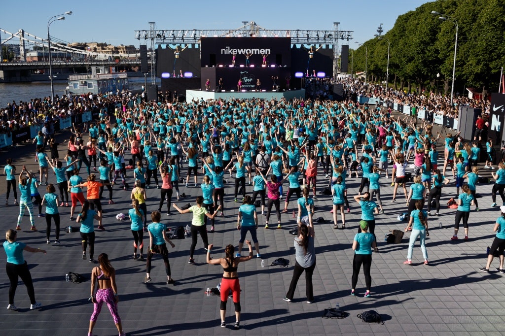 Открытие Nike Women Moscow в Парке Горького как это было