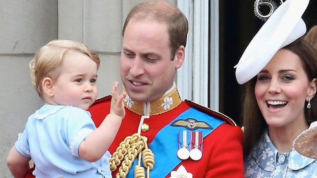 Trooping the Colour 2015 Кейт Уильям и Джордж на параде в честь Елизаветы II