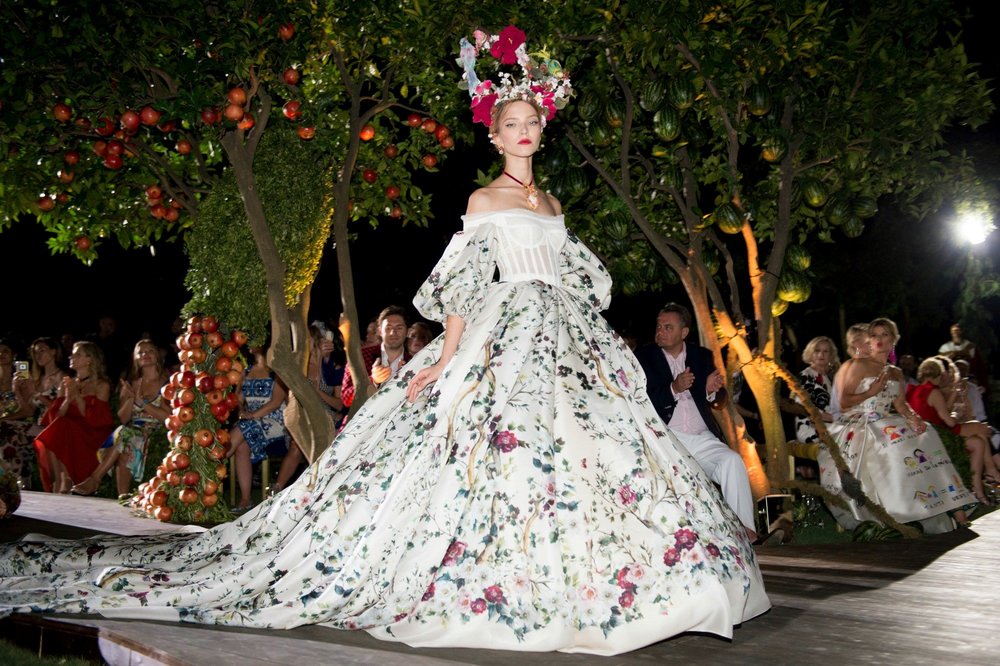 Сон в летнюю ночь закрытый показ коллекции Dolce  Gabbana Alta Moda в Портофино