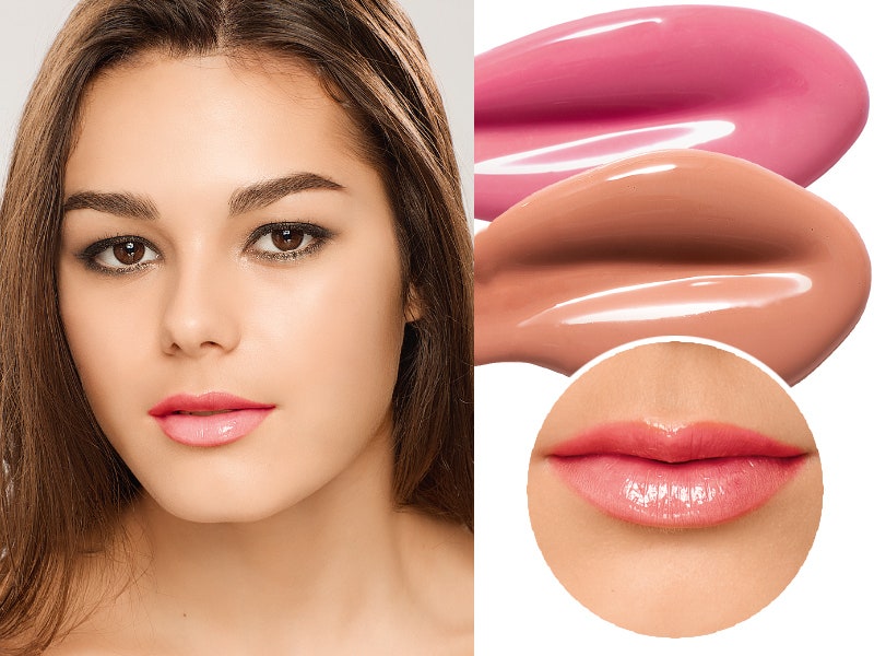 Градиентный макияж губ с блесками Make Up For Ever из коллекции Artist PlexiGloss |Allure