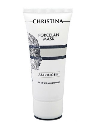 Поросуживающая маска quotПорцеланquot для жирной и проблемной кожи Porcelan Astrigent Porcelan Mask Christina.