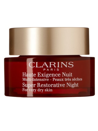 Восстанавливающий ночной крем интенсивного действия для любого типа кожи Creme Haute Exigence Soir MultiIntensive Clarins.