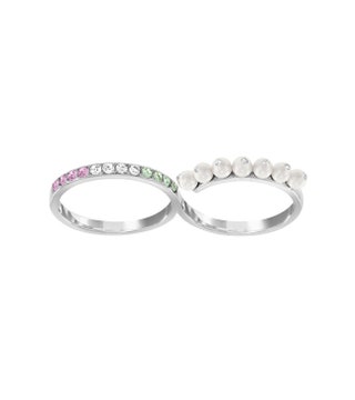 Двойное кольцо 5060 руб. Swarovski.