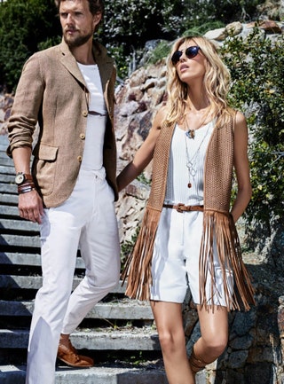 Аня и Саша для Massimo Dutti.