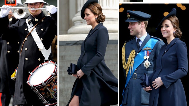 Вся королевская рать принц Уильям и Кейт Миддлтон на военном параде