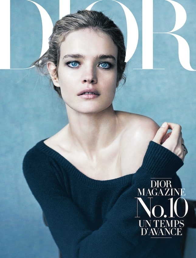 Голубая бездна Наталья Водянова для журнала Dior