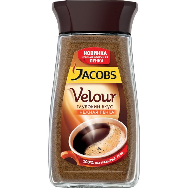 Jacobs Velour растворимый кофе с пенкой