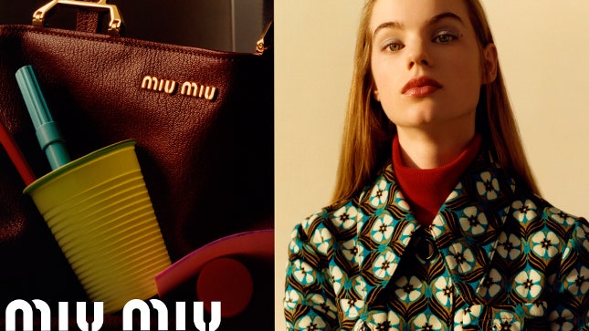 Ретроспектива рекламная кампания Miu Miu prefall 2015