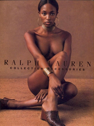Наоми Кэмпбелл для Ralph Lauren 1997 год.