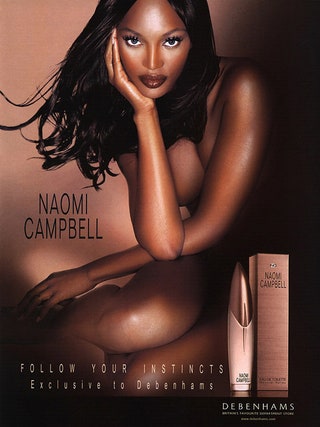 Наоми Кэмпбелл в рекламе собственных духов Naomi Campbell.