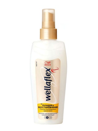 Молочко для укладки волос quotУкладка и восстановлениеquot сильной фиксации Wellaflex Wella.