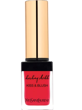 Cредство для губ и лица Baby Doll Kiss  Blush 13 Corail Incandescent YSL.