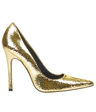 Туфли из металлизированной кожи 3999 руб. Topshop