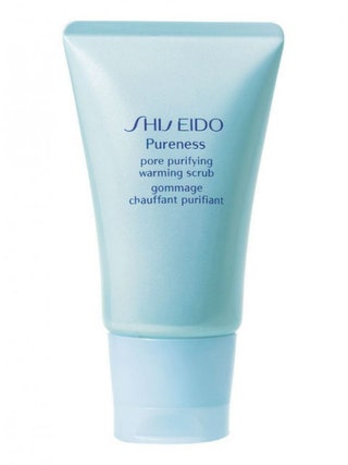 Скраб с тепловым эффектом для очищения пор Pore Purifying Warning Scrub Pureness Shiseido.