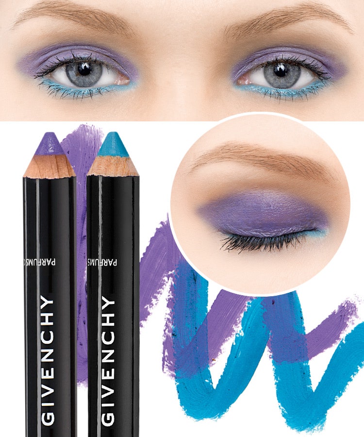 Цветные карандаши для глаз как сочетать фиолетовый синий бирюзовый и голубой цвета | Allure