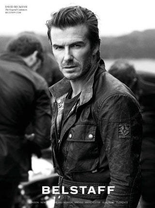 Дэвид Бекхэм в рекламной кампании Belstaff.