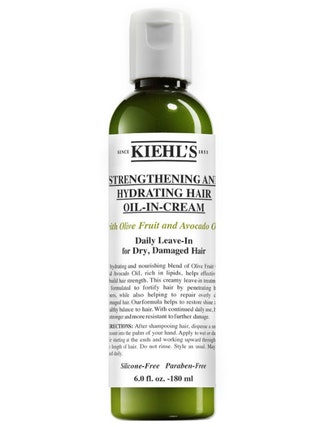 Укрепляющее и увлажняющее маслокрем для волос Strengthening and Hydrating Hair OilinCream Kiehls.