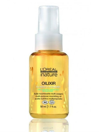 Питательное масло для волос с экстрактом арганового масла MultiPurpose Nourishing Oil Oilixir L'Oral Professionnel.