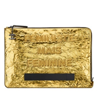 Клатч из металлизированной кожи 104thinsp000 руб. Chanel.
