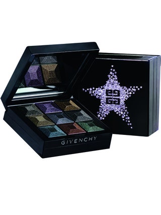 Девятицветные тени для век Le Prismissime Yeux Noirs en Folie Givenchy. Коллекционная упаковка усеяна мерцающими...