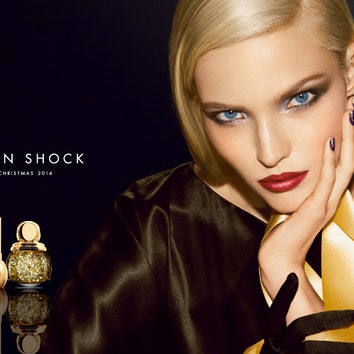 Golden Shock: Саша Лусс представила рождественскую линию макияжа Dior