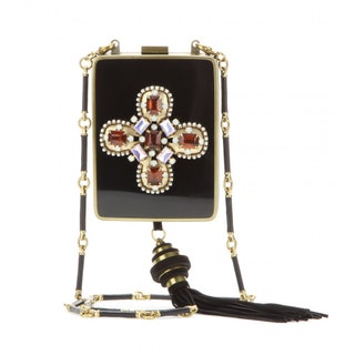 Клатчшкатулка из плексигласа с декором из стразов 26 540 руб. Tory Burch