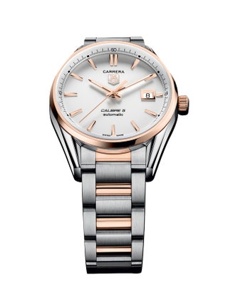 Часы из стали и розового золота 175 000 руб. TAG Heuer.