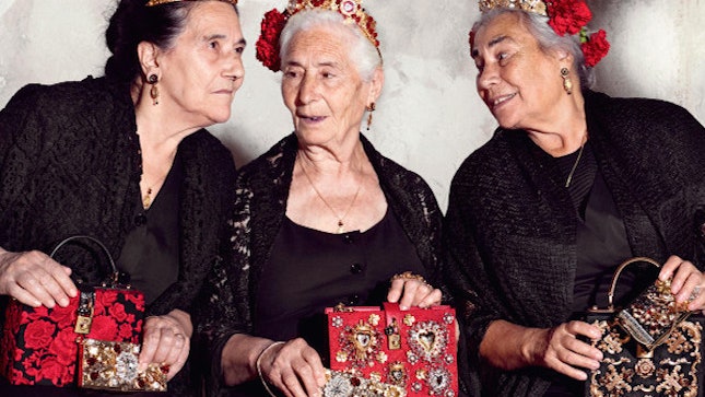 Все возрасты покорны рекламная кампания Dolce  Gabbana весналето 2015