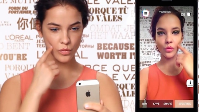 Вам к лицу зеркальный макияж в мобильном приложении Makeup Genius от LOreal Paris