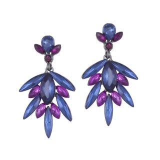 Серьги из металла и пластика 390 руб. Lady Collection