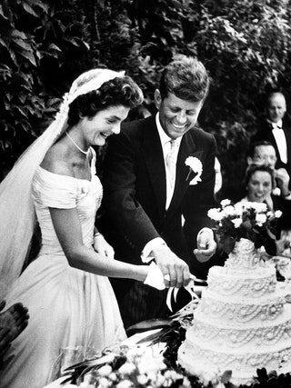 Свадьба Джона и Жаклин Кеннеди 12 сентября 1953 года.