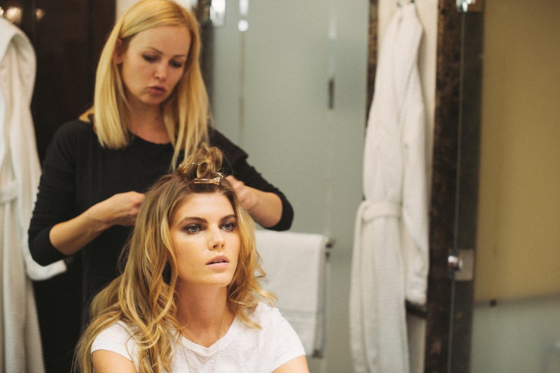 Фото Марины Линчук подготовка модели к премии Best of Beauty 2014 | Allure