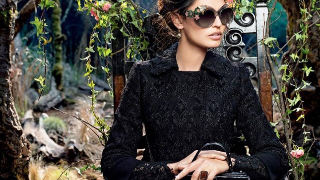 Бьянка Балти в рекламной кампании очков Dolce  Gabbana осень 2014