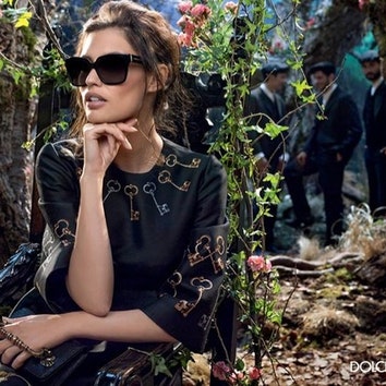 Бьянка Балти в рекламной кампании очков Dolce & Gabbana осень 2014