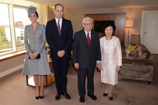 Кейт Миддлтон и принц Уильям Тони Тан с супругой Мэри