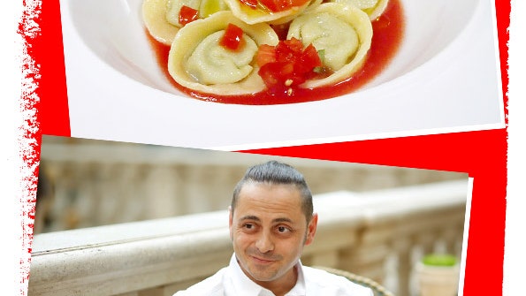 Итальянские блюда рецепт тортелли с песто из овощей в томатном соусе
