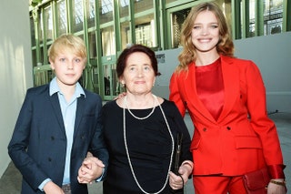 Наталья Водянова с бабушкой и сыном Лукасом