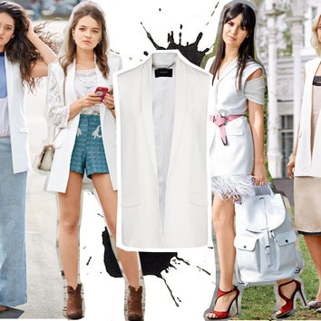Белый жилет: как носить и с чем сочетать ультрамодную вещь сезона