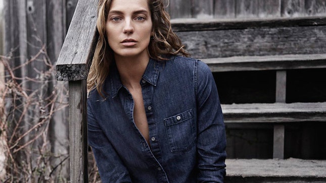 Джинсовая история Дарья Вербова в рекламной кампании AG Jeans осеньзима 20142015