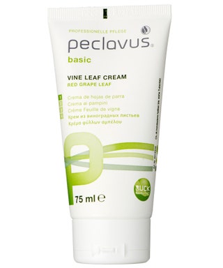 Peclavus крем Vine Leaf Cream  цена по запросу. Экстракт виноградных листьев улучшает кровообращение.